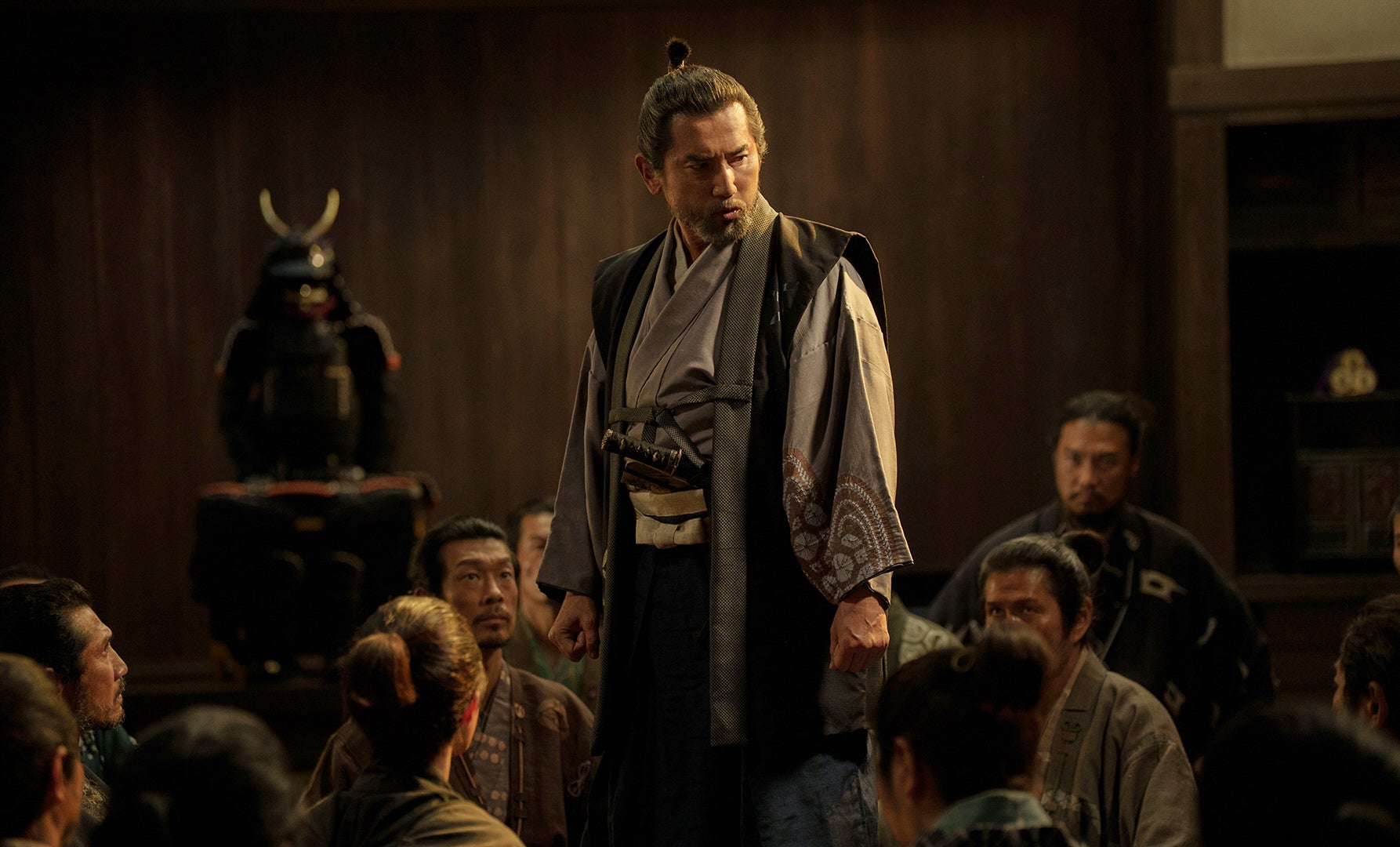 Masahiro Motoki in a scene from The Samurai and the Prisoner