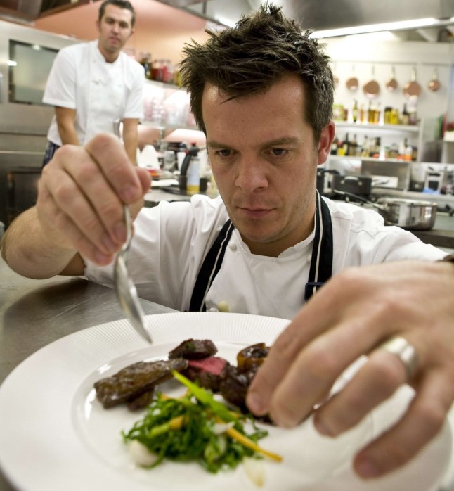Television Programme: GREAT BRITISH MENU. picture shows Lee Bennett & Tim Bilton. GREAT BRITISH MENU Optomen Picture shows: Lee Bennett & Tim Bilton - North East WARNING: Use of this copyright image is subject to the terms of use of BBC Pictures' BBC Digital Picture Service. In particular, this image may only be published in print for editorial use during the publicity period (the weeks immediately leading up to and including the transmission week of the relevant programme or event and three review weeks following) for the purpose of publicising the programme, person or service pictured and provided the BBC and the copyright holder in the caption are credited. Any use of this image on the internet and other online communication services will require a separate prior agreement with BBC Pictures. For any other purpose whatsoever, including advertising and commercial prior written approval from the copyright holder will be required.