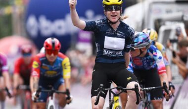 Baloise Ladies Tour: Nienke Veenhoven sprints to second stage win on stage 3b in Maaseik
