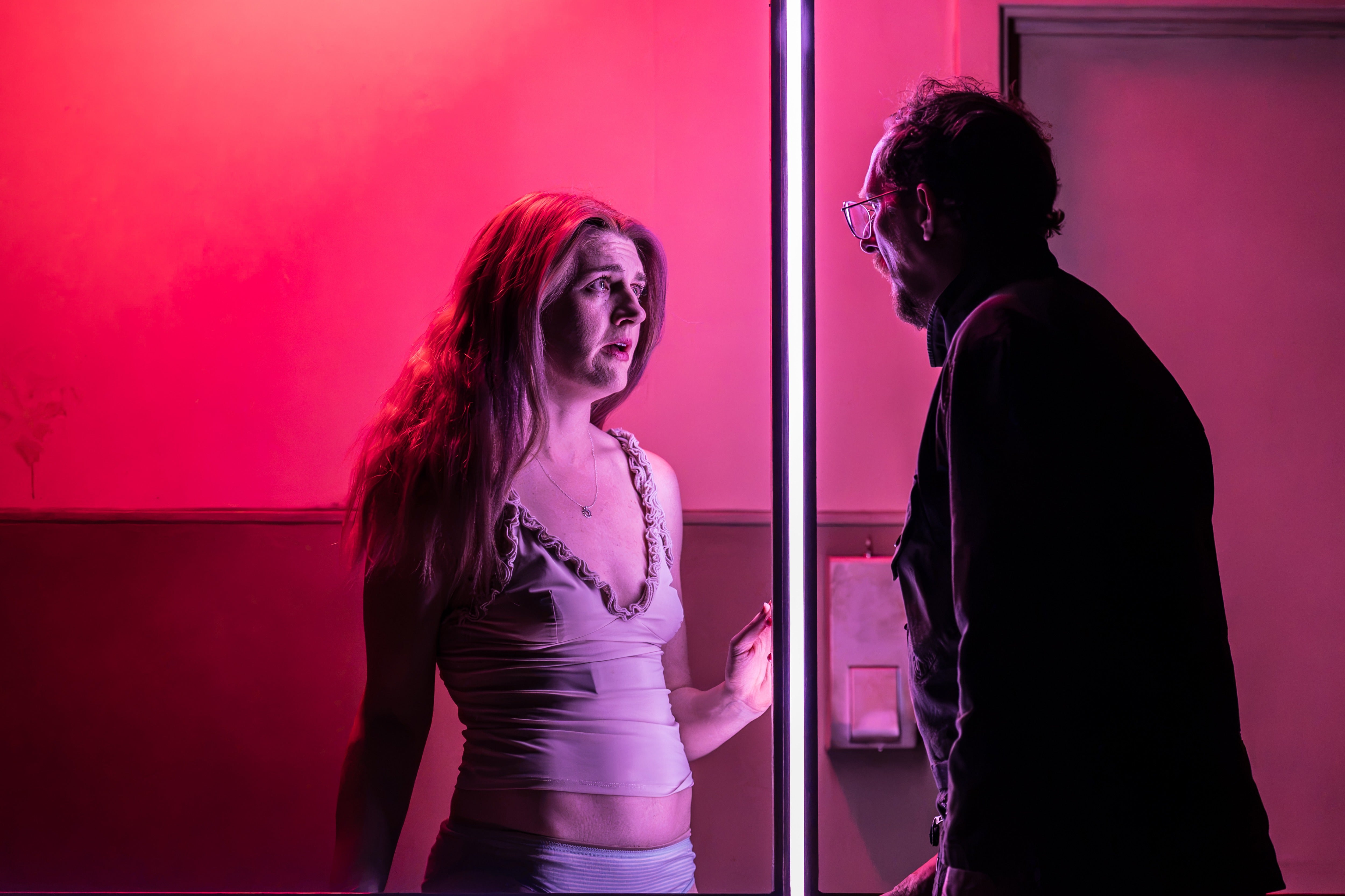 Lizzie Connolly and Leo Bill in 'Cleansed'