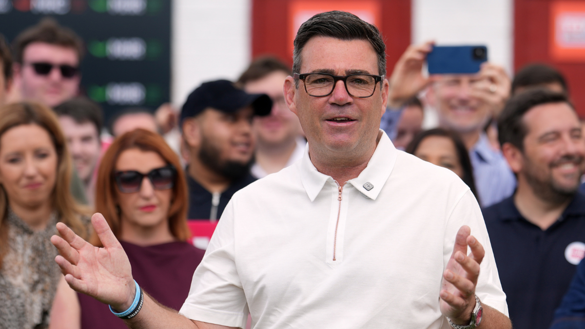 Britain's Labour party candidate Andy Burnham speaks after winning by-election in Makerfield, England, on Friday, June 19, 2026