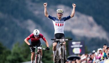 'I'm not used to having to sprint for the win, so that was scary' – Risky move pays off for Bjorn Riley with his first UCI Mountain Bike World Cup win
