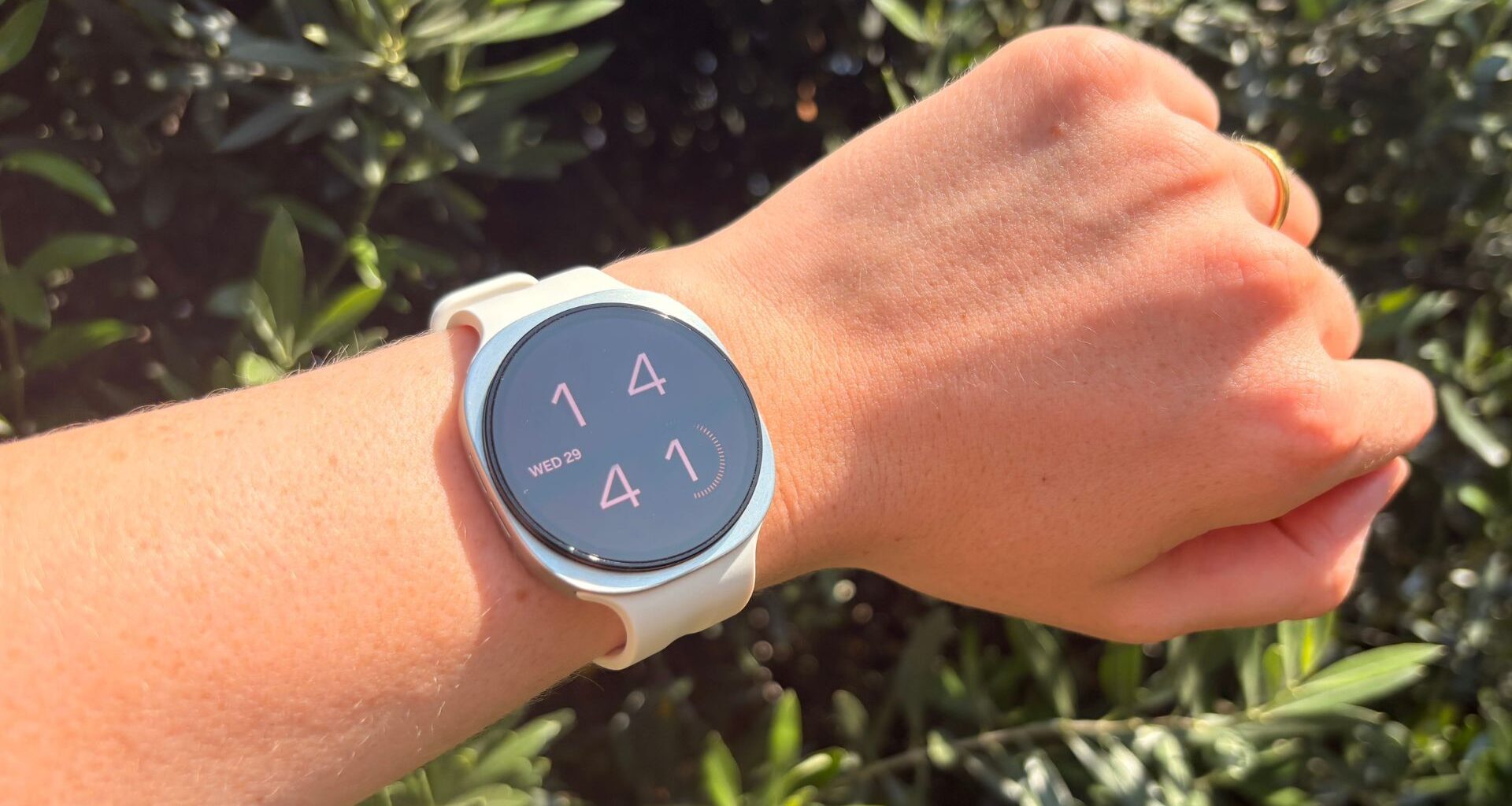 Grace Walsh wearing the Samsung Galaxy Watch 9 on wrist