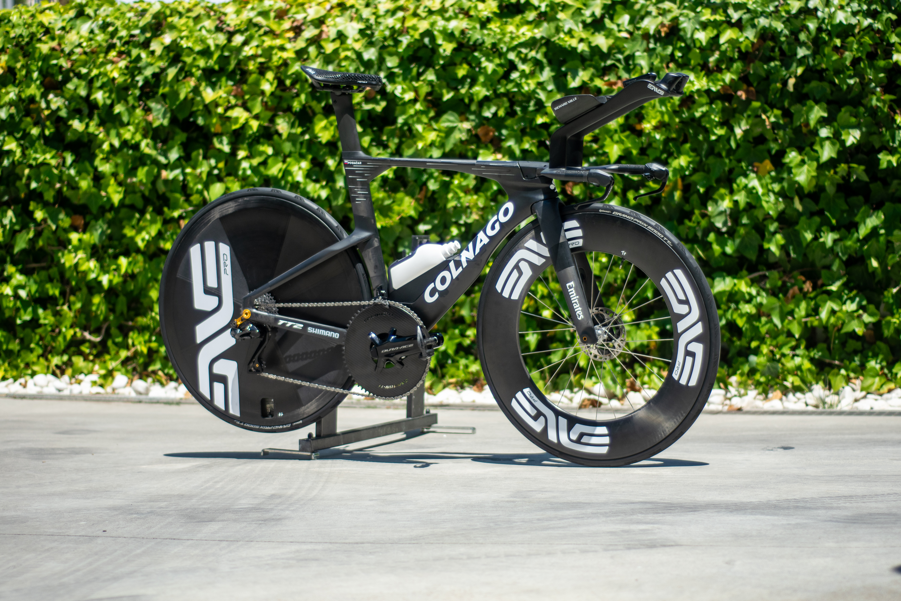 Tadej Pogačar's Colnago TT2 Tour de France time trial bike