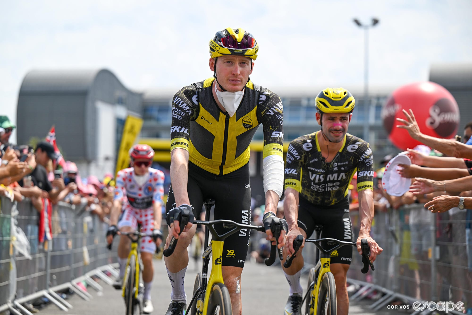 Sore, sick and lonely: Matteo Jorgenson battles on at the Tour
