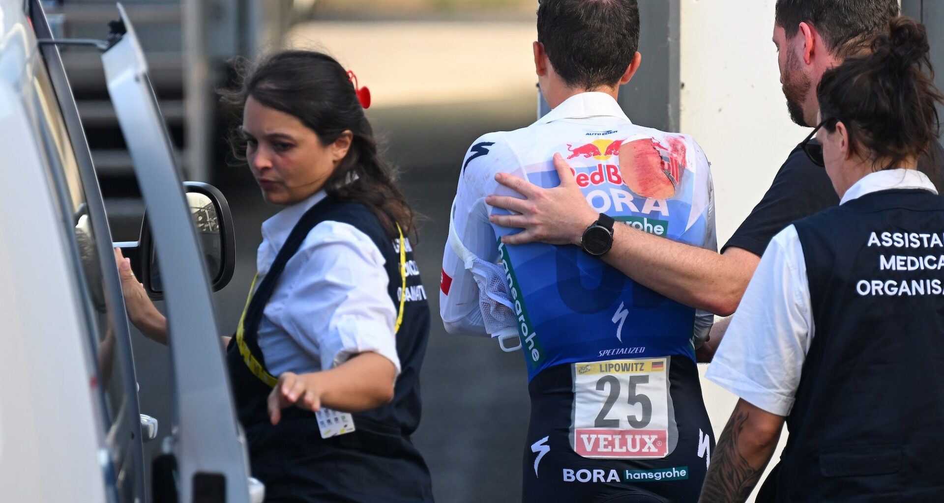 Florian Lipowitz abandons the Tour de France after a heavy crash during the stage 16 time trial