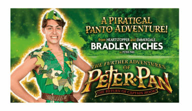 Heartstopper and Emmerdale star Bradley Riches will play ‘Peter’ in The Further Adventures of Peter Pan: The Return of Captain Hook at Sunderland Empire this Christmas