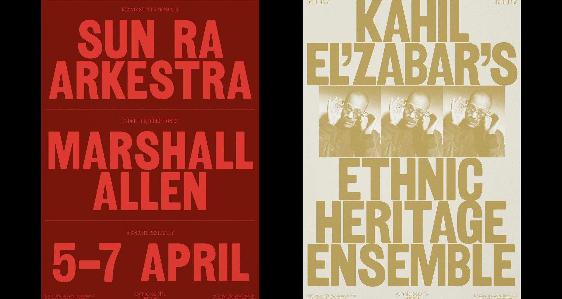 More of a performance than a fixed system, Ronnie Scott’s new identity does a typographic dance