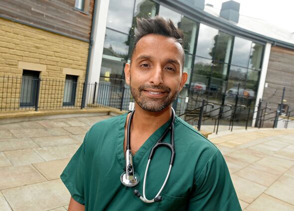 Dr Amir Khan, outside the Ridge Medical Centre, in Bradford