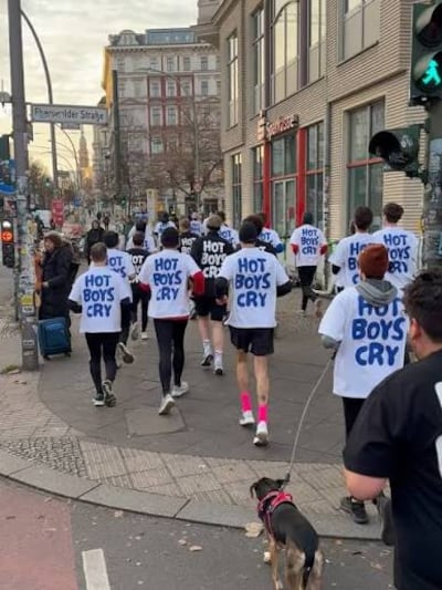 Hot Boys Cry organise running sessions, among other events. Photograph: Hot Boys Cry/Instagram