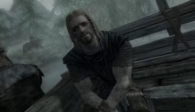 Skyrim intro cinematic still - Hey, you. You're finally awake.
