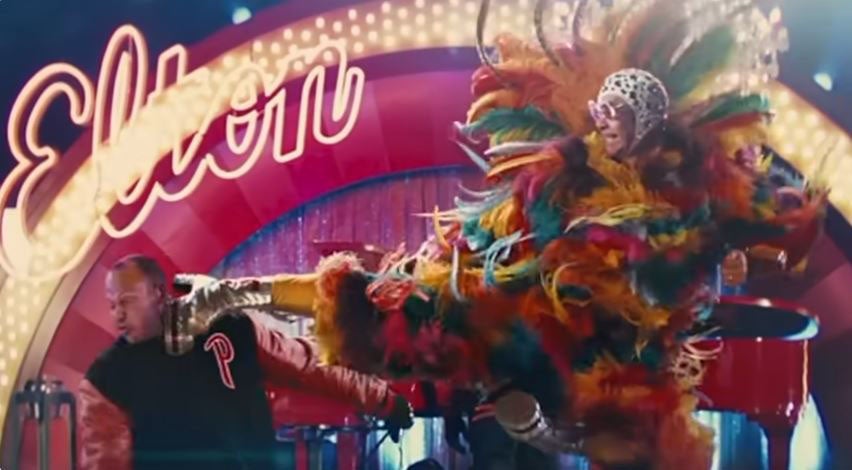 A clip from Kingsman used by Elton John