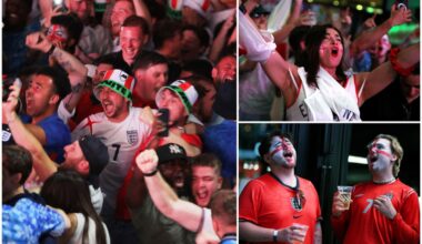 'We're going home!' Londoners pull sickies after watching England's thrilling World Cup win over Mexico in pubs - London Evening Standard