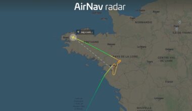 Ryanair flight FR5448 to Nantes is declaring an emergency due to low fuel