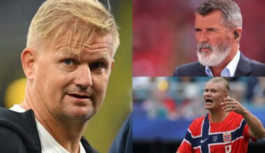 ‘Always seems to be drinking’ - Roy Keane, Ian Wright & Gary Neville react to ‘sour grapes’ from Erling Haaland’s father as Alf Inge claims referee ‘robbed’ Norway against England