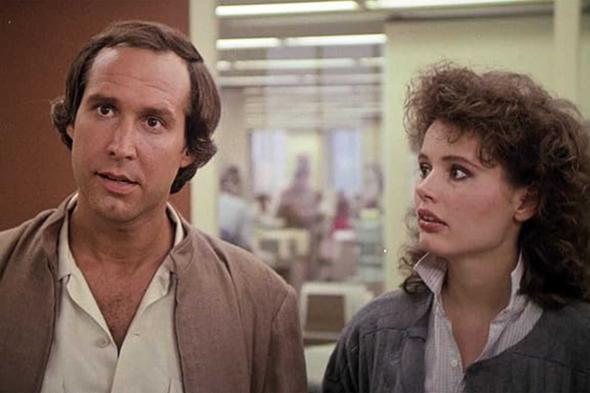 Geena Davis starred opposite Chevy Chase in the cult classic 1985 comedy