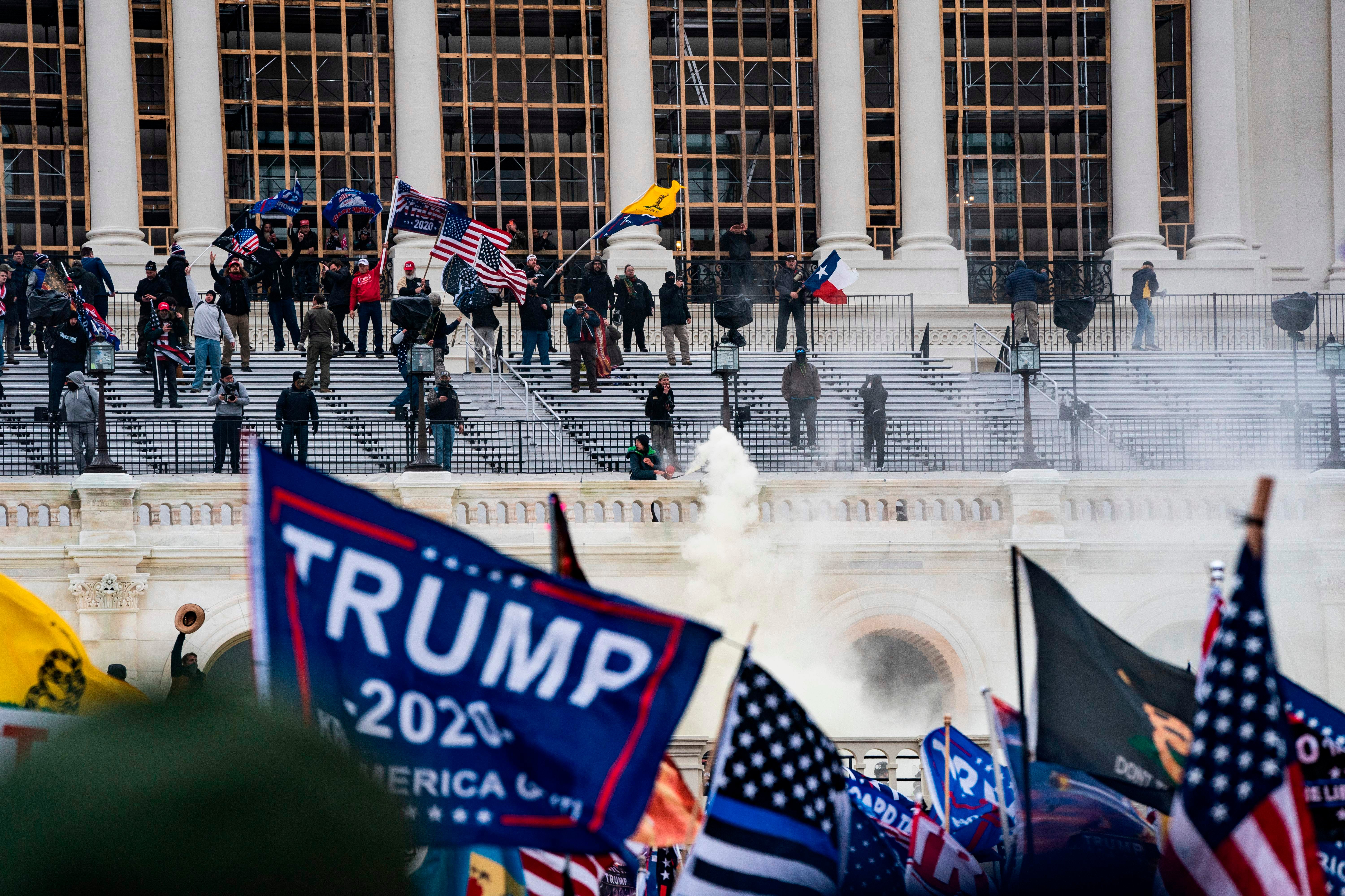 The storming of the US Capitol on January 6 2020 occurred after Mr Trump lost the election to former President Joe Biden