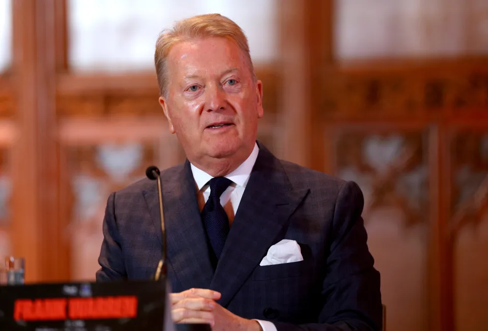 Frank Warren at a press conference