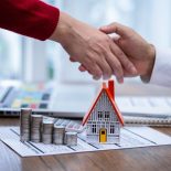 Real estate investment and loan, mortgage and refinance concept. - stock photo