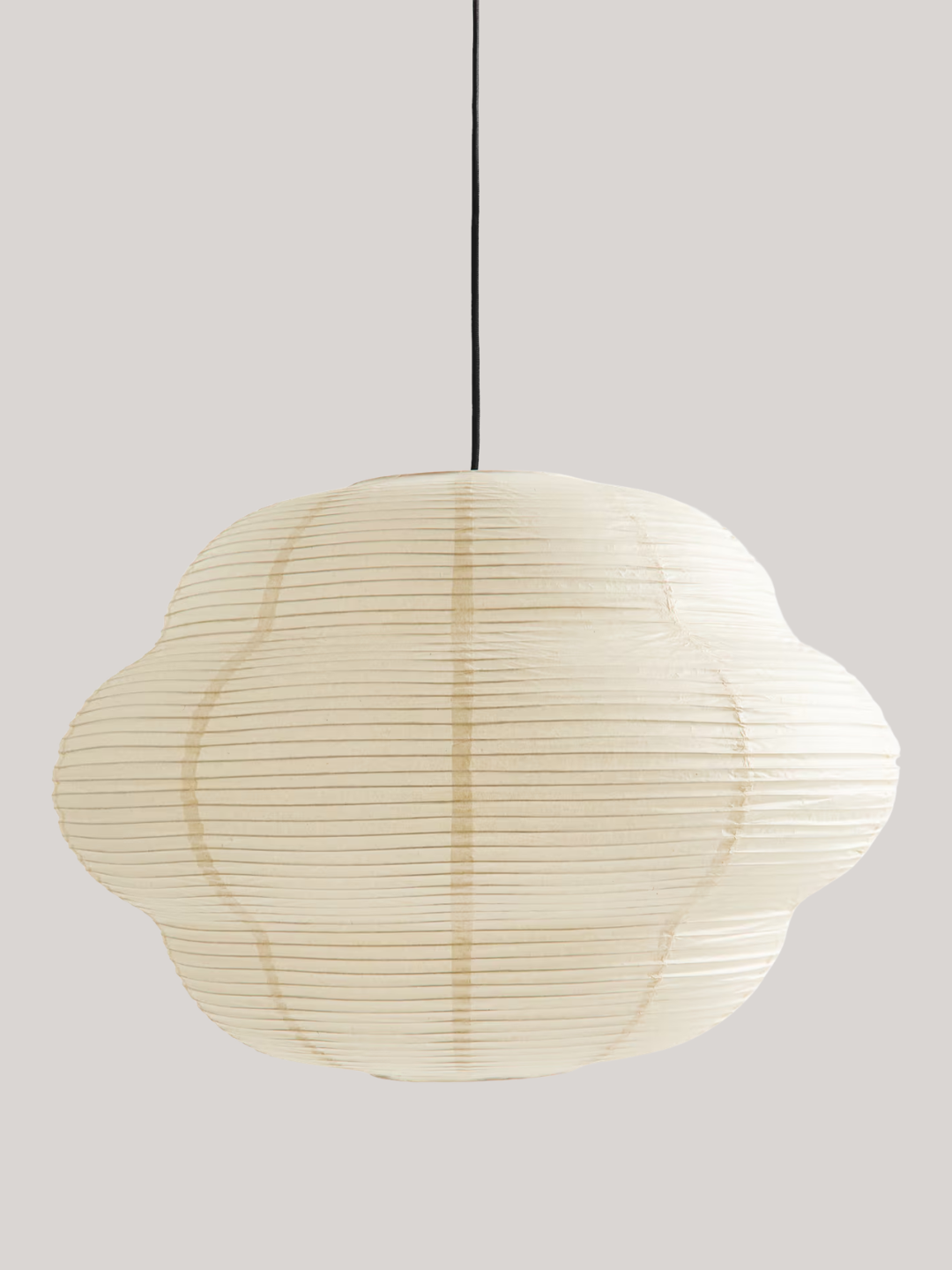 A light beige rice paper pendant lamp from H&amp;M