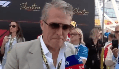 Hugh Grant left speechless over Martin Brundle's question in awkward F1 interview - London Evening Standard