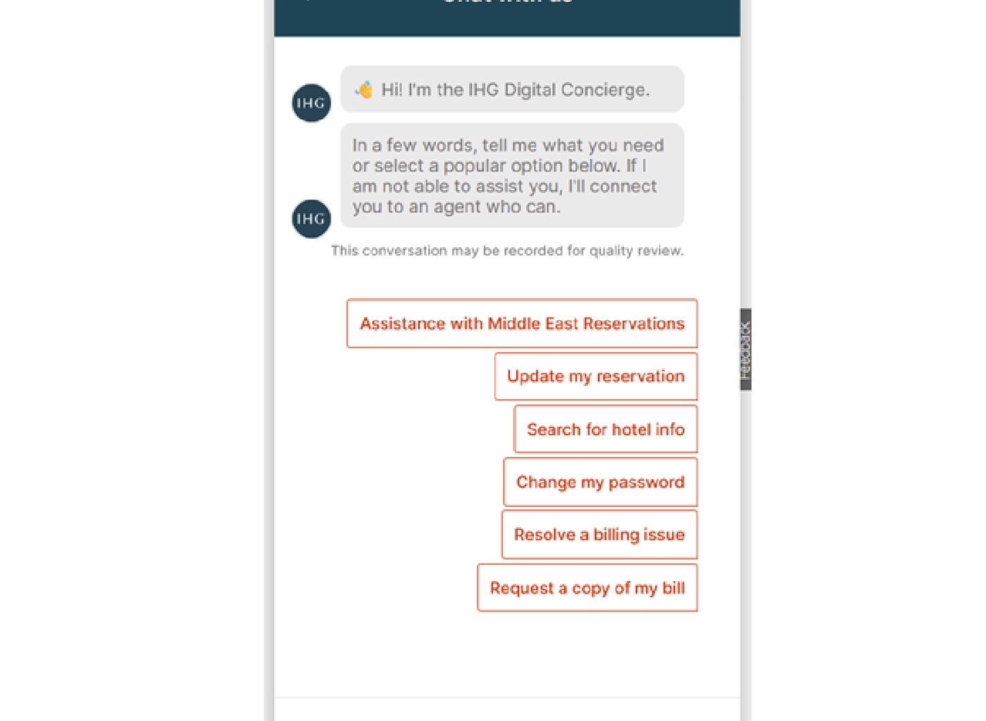 IHG Ends Email Customer Support (Call, Fax Or Use Brainless AI Chatbot)