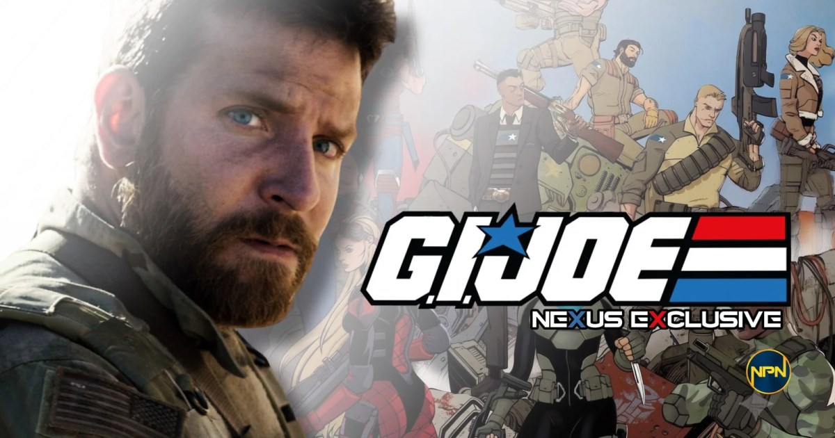 Bradley Cooper in a military suit. The text reads G.I. Joe Nexus Exclusive