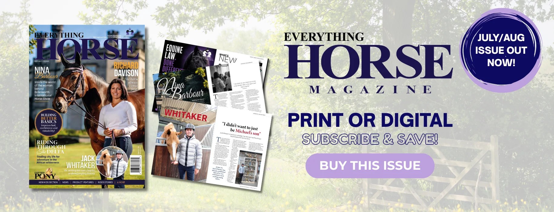 Everything Horse Magazine purchase or subscribe today