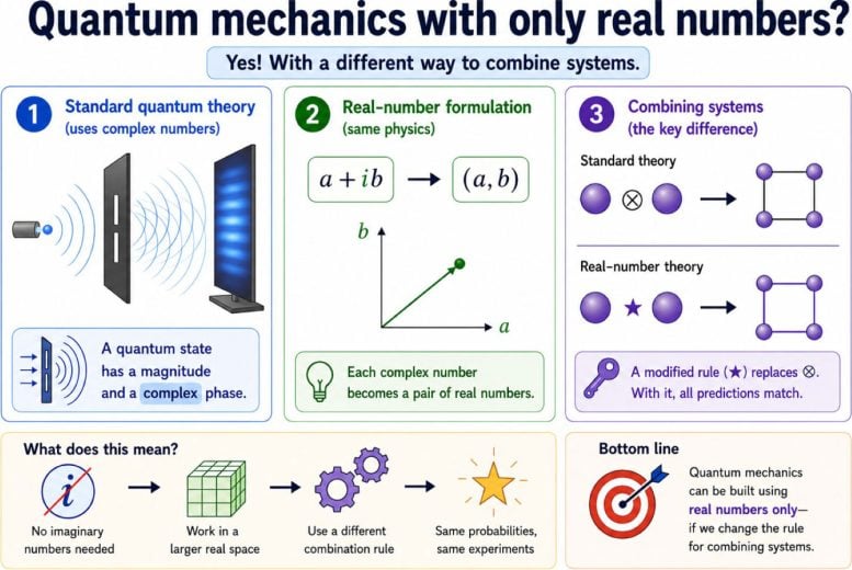 Infographic Does Quantum Mechanics Need Complex Numbers