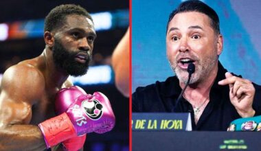 Oscar De La Hoya sums up Jaron Ennis’ performance against Zayas as he calls for Vergil Ortiz fight