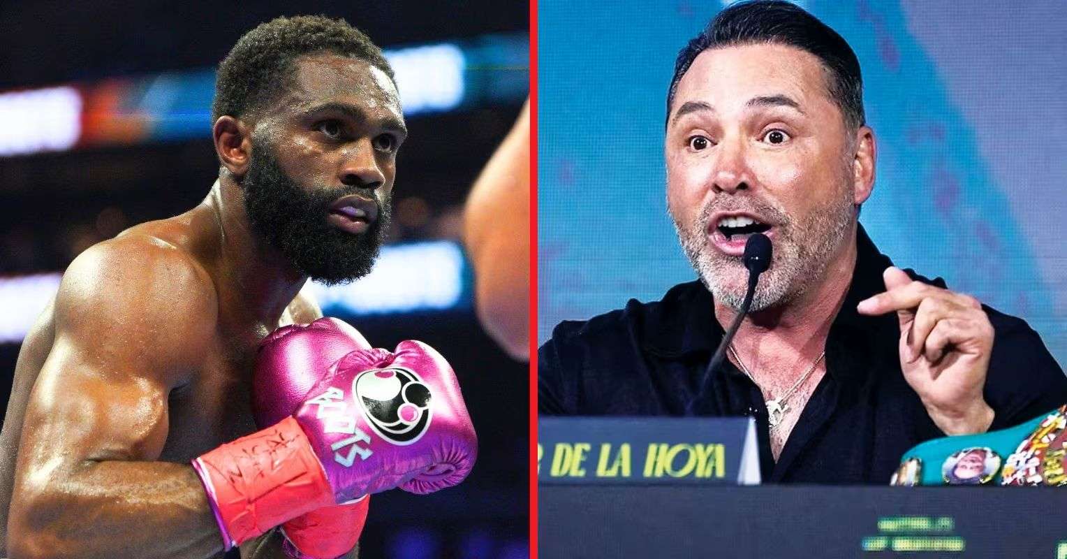 Oscar De La Hoya sums up Jaron Ennis’ performance against Zayas as he calls for Vergil Ortiz fight