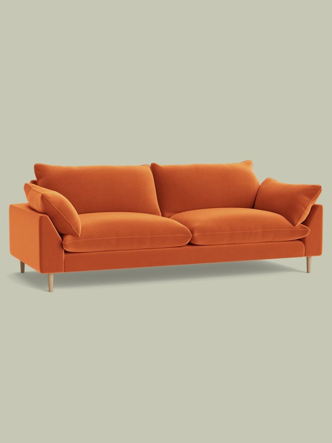 Loaf, Slow Riser Sofa, Bobbing Buoy Orange
