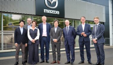 Mazda Motor Corporation President and CEO, Masahiro Moro visits Mazda UK and Hendy Tunbridge Wells dealership