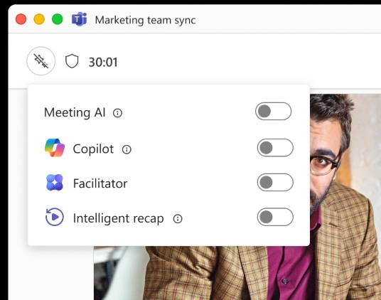 Microsoft Teams Meeting AI feature