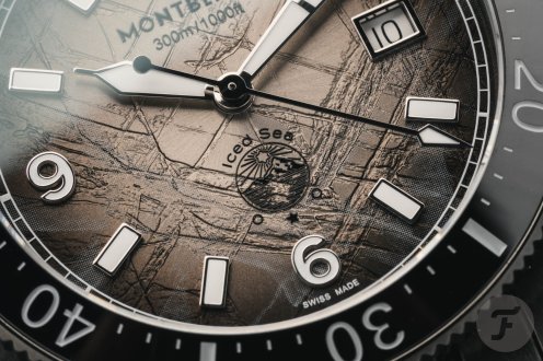 Montblanc Iced Sea Automatic Date 0 Oxygen ref. MB137541 dial macro