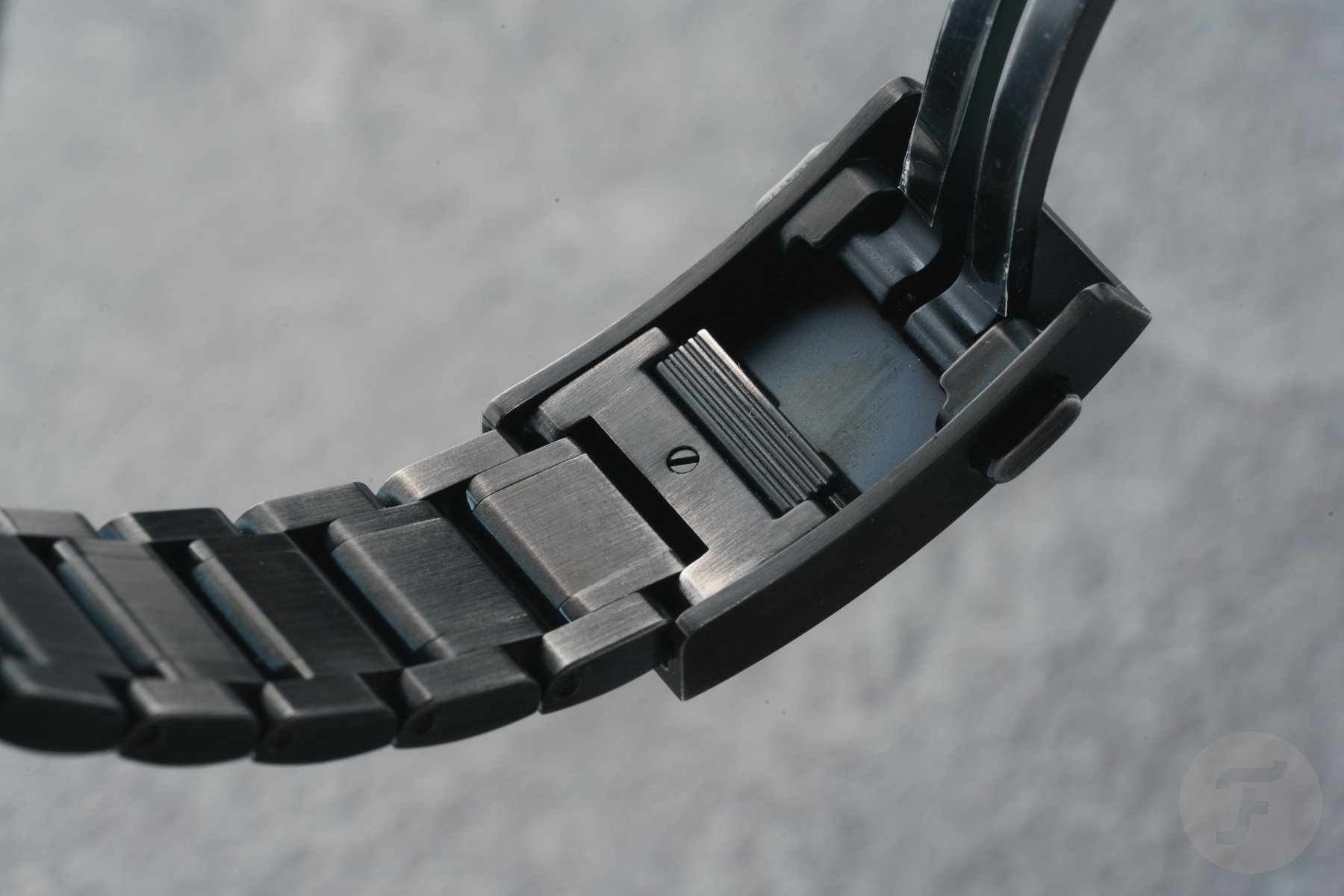 inside clasp of the Montblanc Iced Sea Automatic Date 0 Oxygen ref. MB137541