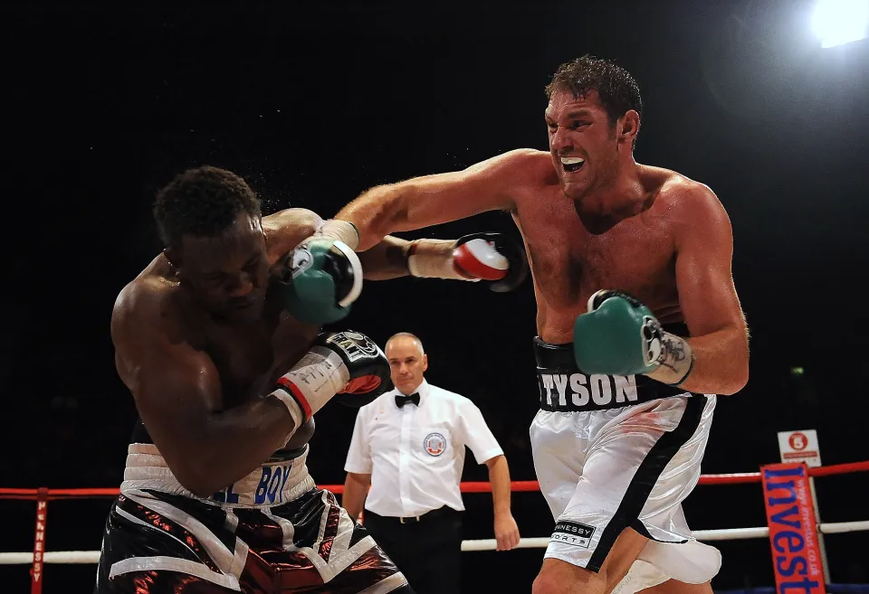 Fury was 10 fights deep into his professional career