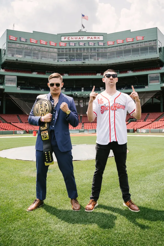 Kai Stewart and Harry Gigliotti face off at Fenway Park ahead of BKFC 92