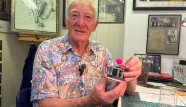 Bafta-nominated Folkestone model maker Mike Perry on creating miniature scenes of Kent town after a career in film and TV, including The Italian Job and Auf Wiedersehen, Pet