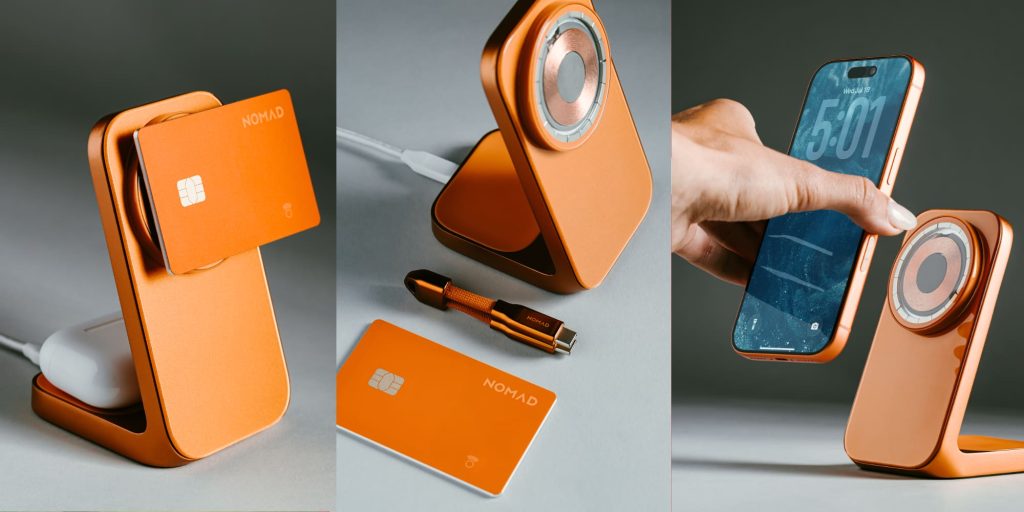 Nomad Cosmic Orange-Stellar-Find My-card-Stand One