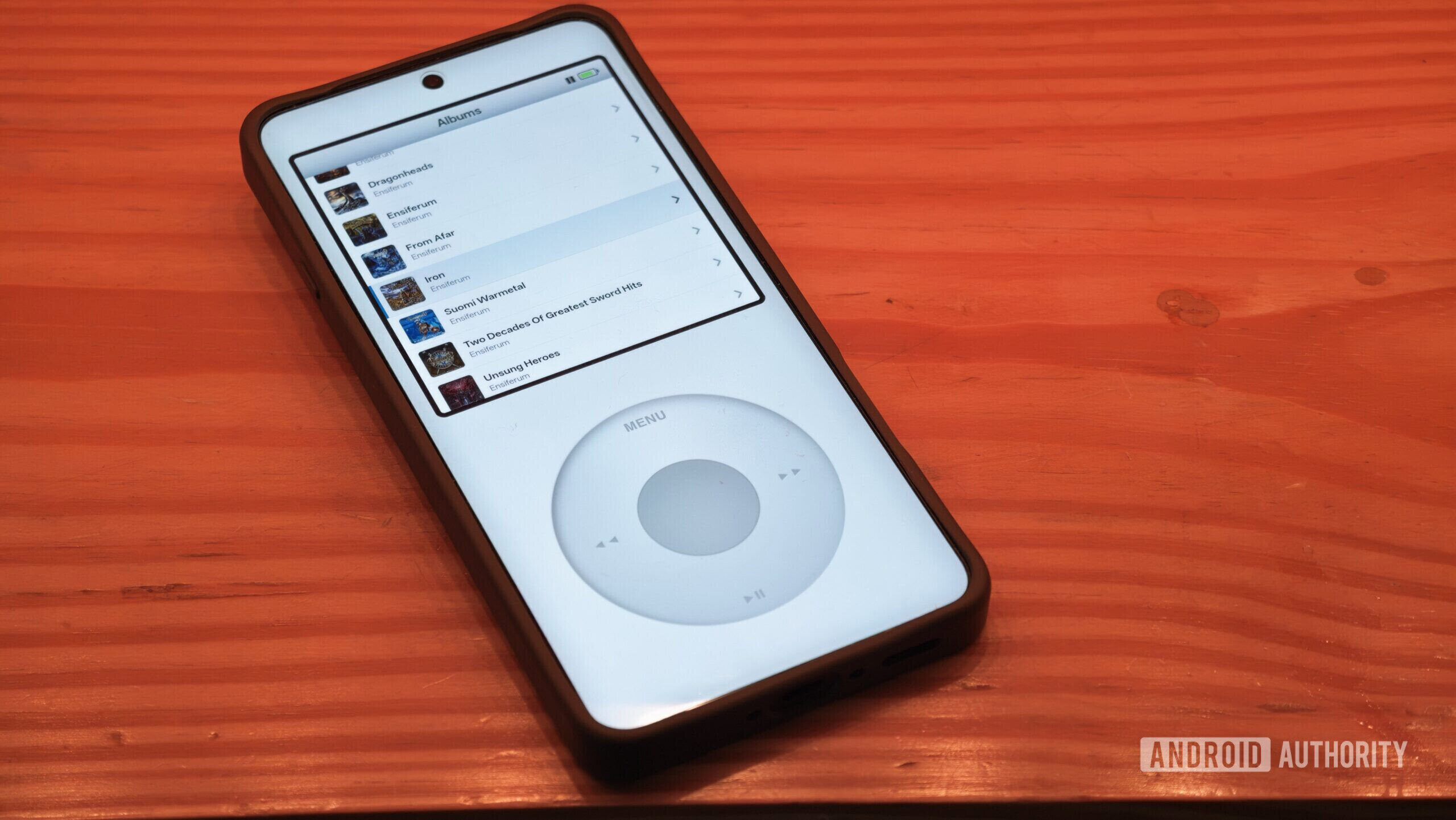 NostalgicPod with albums screen NostalgicPod with albums screen