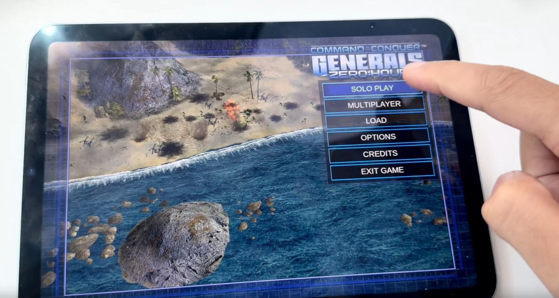 Ammaar Reshi's ipad playing Command &amp; Conquer Generals Zero Hour