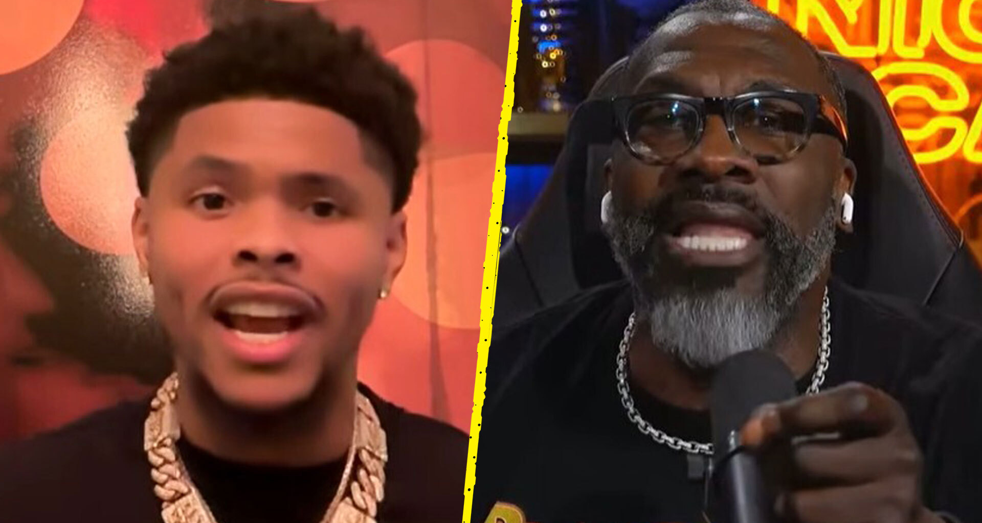 Shakur Stevenson confronts 'ignorant' Shannon Sharpe as pair argue over fight criticism