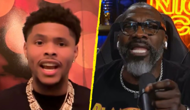 Shakur Stevenson confronts 'ignorant' Shannon Sharpe as pair argue over fight criticism
