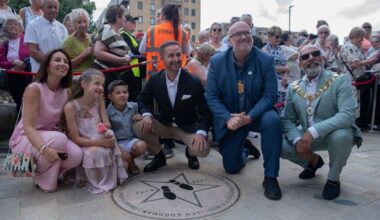 Tribute to Strictly Come Dancing judge Len Goodman unveiled outside the Goodman Dance Academy in Dartford