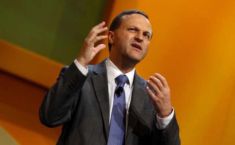 The Liberal Democrats Hold Their Annual Party Conference BIRMINGHAM, ENGLAND - SEPTEMBER 20: Steve Webb MP, Minister of State for Pensions, speaks at the Liberal Democrat Autumn Conference at the International Convention Centre (ICC) on September 20, 2011 in Birmingham, England. Pensions minister Steve Webb warned against pensions unlocking firms and said he will prioritise reducing charges levied on pension funds, in his speech at the parties annual conference. (Photo by Matt Cardy/Getty Images)
