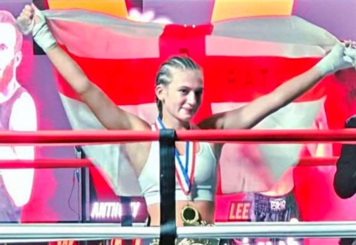 Millie Greenfield, of Gravesend-based Star Kickboxing, completes a memorable four weeks as she becomes world and European champion