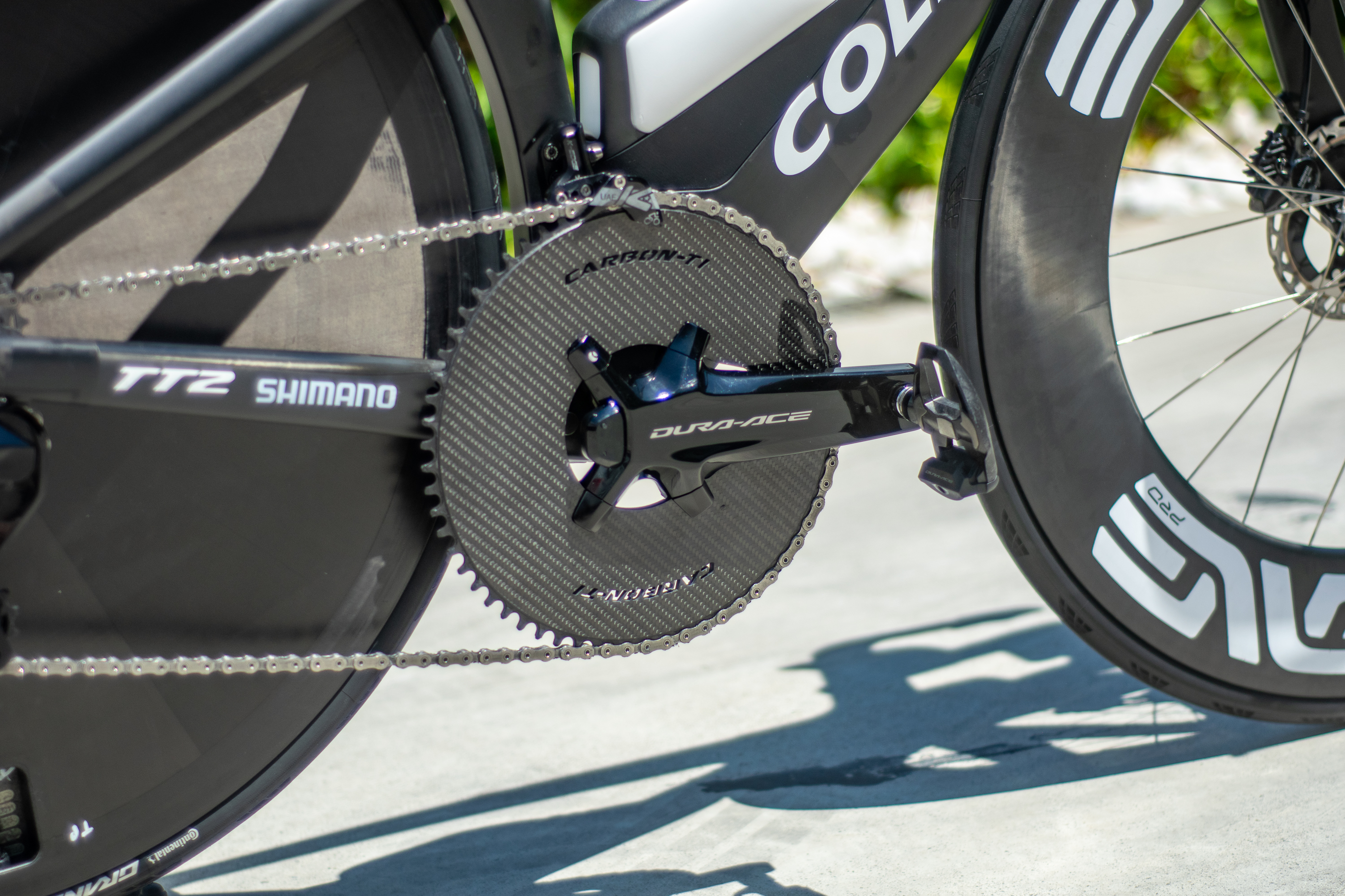 Tadej Pogačar's Colnago TT2 Tour de France time trial bike 