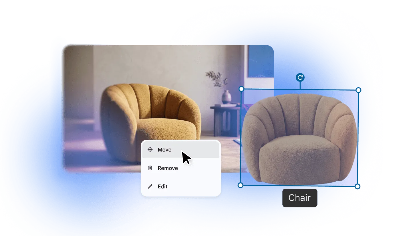 Google Pics demo of the built-in image editor