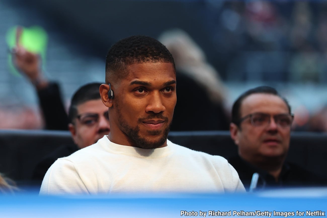 Image: Johnny Nelson Questions Anthony Joshua